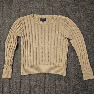 Polo by Ralph Lauren Kids Beige Cable Knit Sweater Size 6